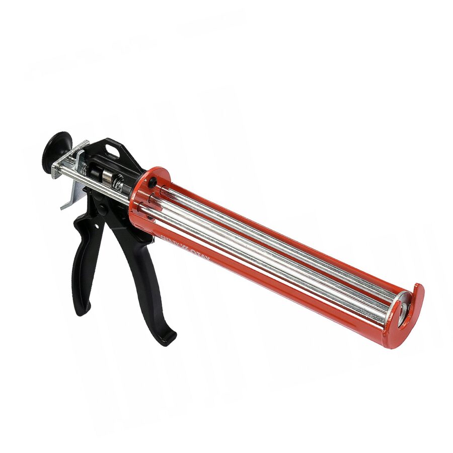 Pistolet do silikonu ręczny YATO 300 ml - Metal-Serwis-Obrzycko Pistolet do silikonu ręczny YATO 300 ml, narzędzie do precyzyjnego aplikowania silikonu, idealny do prac wykończeniowych - ogrodzenie Metal-Serwis Obr.