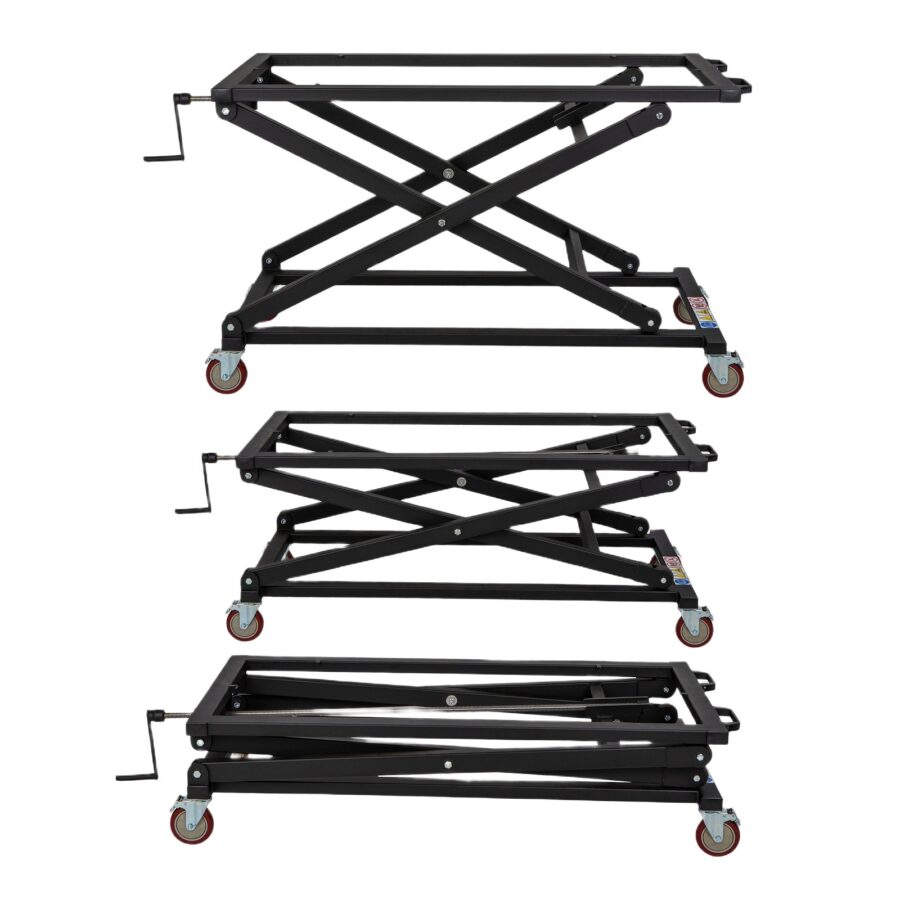 Stół nożycowy na kółkach 250 kg-Metal-Serwis-Obrzycko Stół nożycowy na kółkach o nośności 250 kg, wykonany z trwałego metalu, idealny do warsztatów i magazynów - ogrodzenie Metal-Serwis Obrzycko.